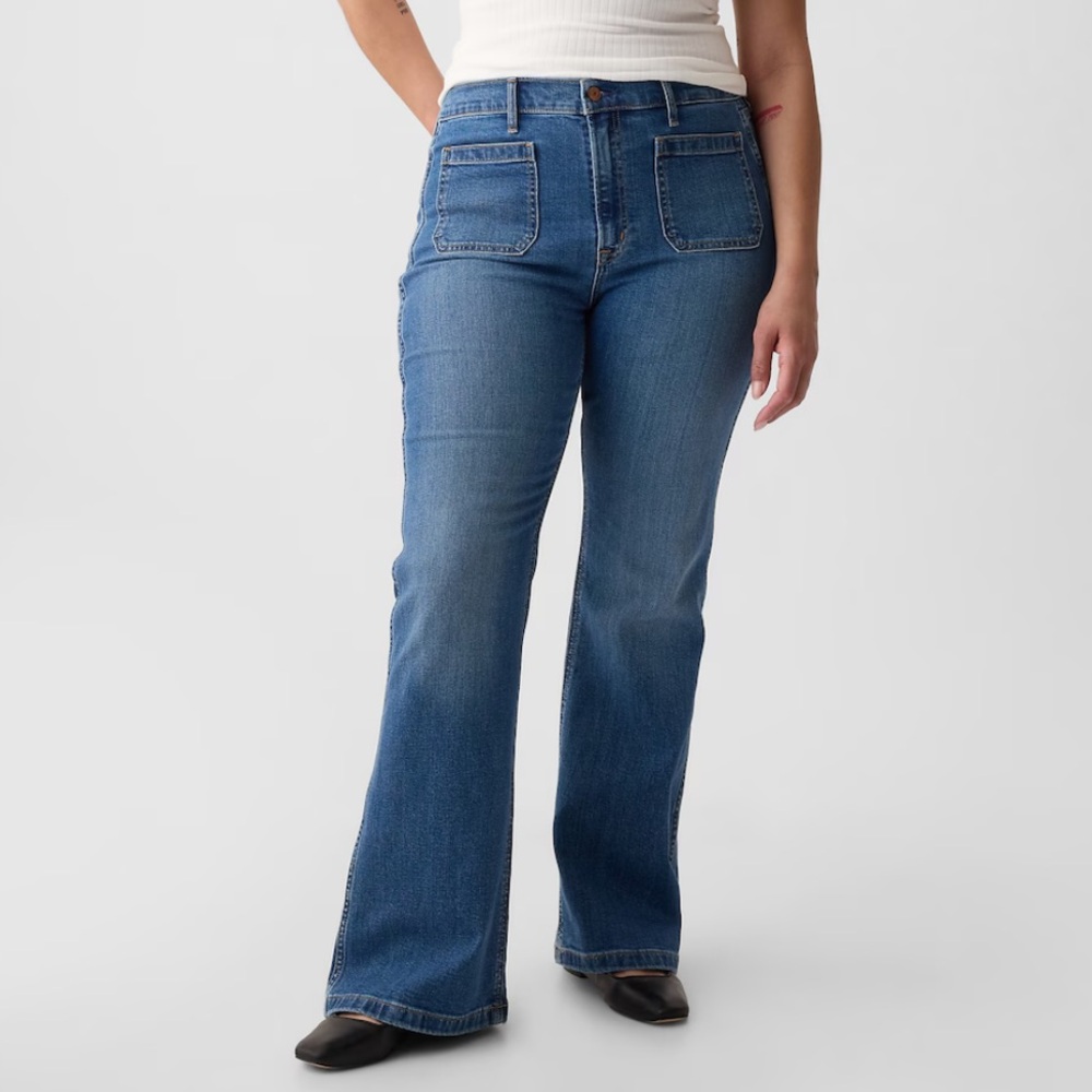 Gap High Rise 70’s Flair - Indigo